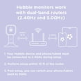thumbnail image 3 of Hubble Connected Nursery Pal Dual Vision, Smart HD Dual Camera Baby Monitor with Motion Tracking & Sleep Routine Management + 5" 720 HD Parent Unit - White, 3 of 9