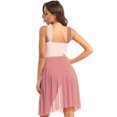 thumbnail image 4 of RUNQHUI Robe Justaucorps Sans Manches en Maille à Blocs de Couleur pour Danse Lyrique Contemporaine Moderne pour Femmes Brun G, 4 of 6