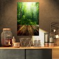thumbnail image 1 of Green Forest with Ray of Light - Landscape Photo Canvas Art Print, 1 of 1
