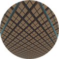 thumbnail image 1 of Ahgly Company Machine Washable Indoor Round Transitional Bakers Brown Area Rugs, 7' Round, 1 of 7