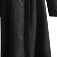 thumbnail image 4 of KIHOUT Spring Winter Warm Coat Lapel Solid Color Slim Leather Long Leather Jacket Men's Windbreaker Jacket,Size S-5XL, 4 of 6