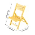 thumbnail image 2 of WLOELOEW Yellow Chair Shape Phone Stand Bracket For Office Desk To Elevate Mobile Phones Plastic Lightweight Yellow, 2 of 3
