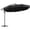 Noir, variante sur Outsunny Parasol Déporté Suspendu de Patio 11 Pi, Parasol Cantilever, Rouge