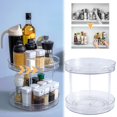 thumbnail image 2 of Plastic 2 - Tier Rotating Storage Tray for Various Rooms with Smooth Glide and Easy Cleaning, 2 of 8