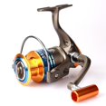 thumbnail image 2 of Moulinet de Pêche Tête Entièrement en Métal Sans Espace Moulinet de Pêche 5.2:1/ 5.1:1 A6-1000-A6-5000 Moulinet Spinning Canne Rocheuse Canne de Mer Roue Roue de Pêche, Cadre Squelettique en Aluminium Rigide, 2 of 6
