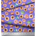 thumbnail image 2 of Soimoi Rayon Fabric Bird & Anemone Floral Print Fabric by Yard 42 Inch Wide, 2 of 3