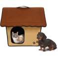 thumbnail image 2 of Penn-Plax Folding Zip up Brown Pet Home, 2 of 2