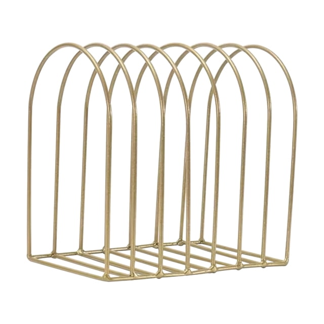 JilgTeok 3 Packs Wire Magazine Holder for Desk File Organizer, Rustproof Metal Shelf for Office, Home, School Stylish Storage for Newspapers, Folders, Mail