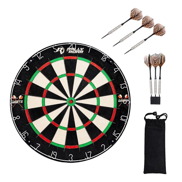 Blade Premium Staple-Free Bristle Dartboard with Tungsten Darts by Barrington Billiards