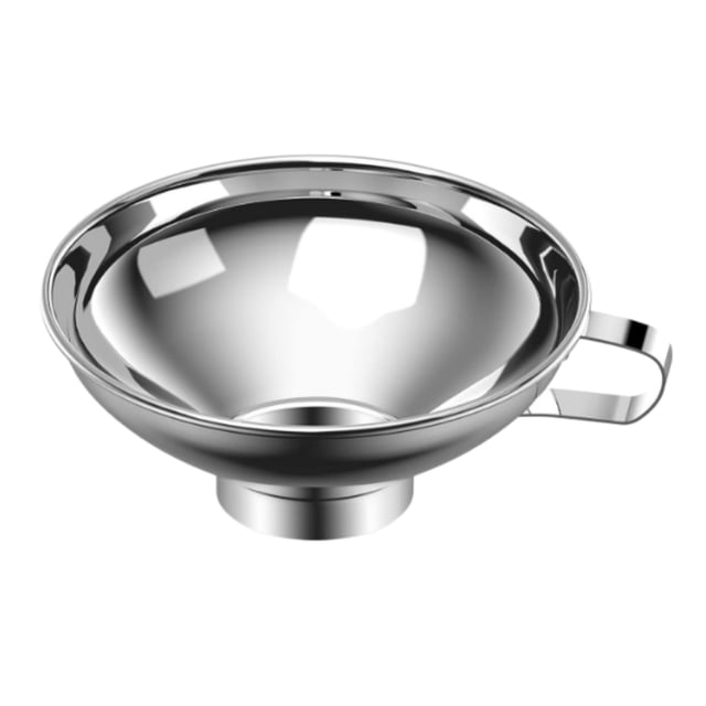 Food Grade Stainless Steel Large Funnel Leakage Wide Mouth Kitchen Funnel Fruit Filling Kitchen