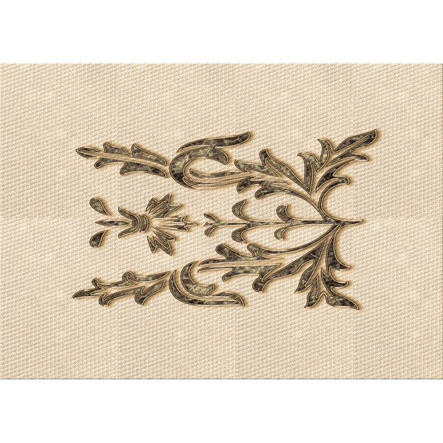 Ahgly Company Tapis Rectangulaire Lavable en Machine Intérieur Transitionnel Pérun Brun, 5 Pieds x 8 Pieds