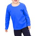 thumbnail image 4 of Tranfacy Kids Long Sleeve T Shirts Solid Color Round Neck Pullover Activewear Base Layer Comfortable Fitting Everyday Wear, 4 of 4