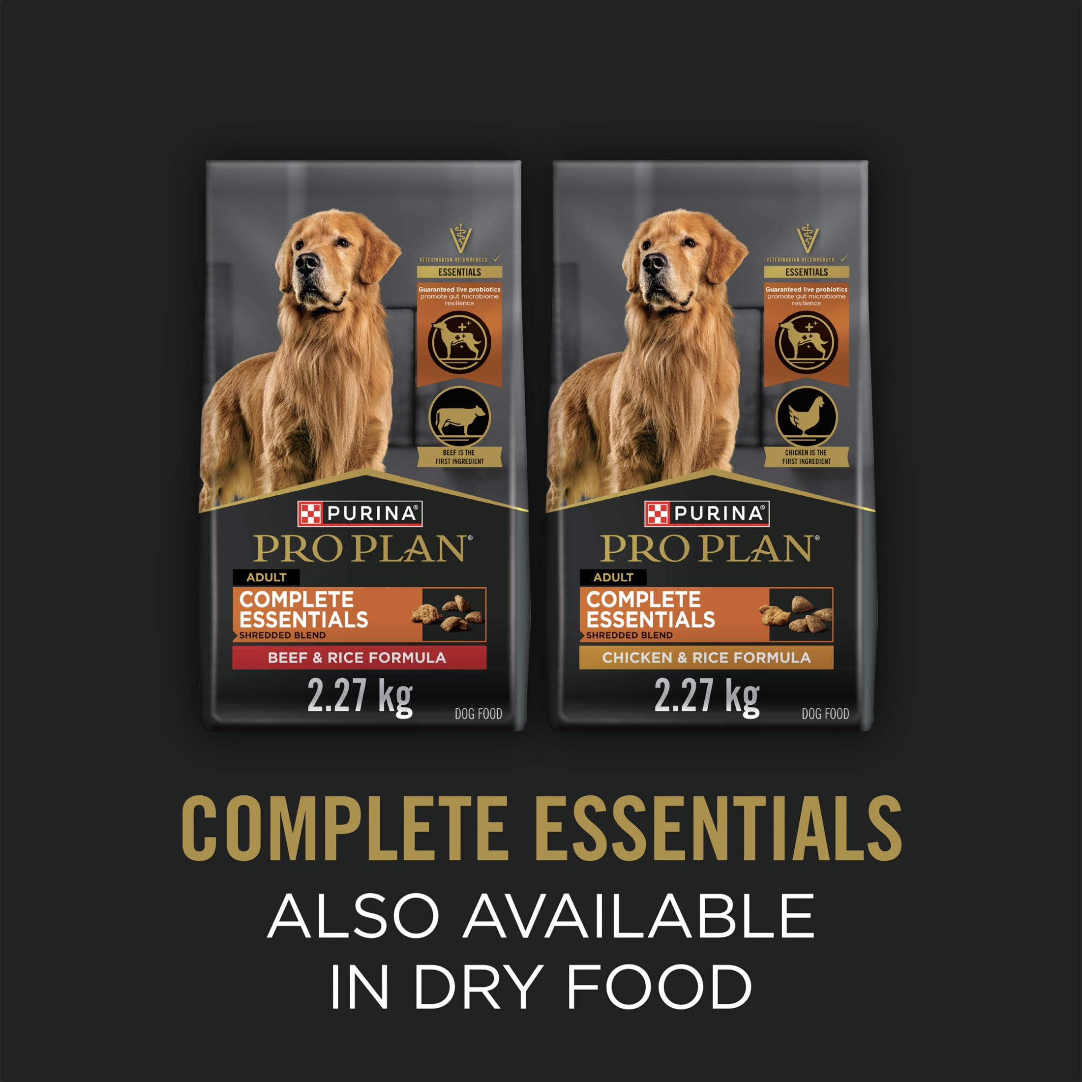 Purina Pro Plan Complete Essentials Volaille Emballage assorti, Nourriture Humide pour Chiens, 368 g x 12