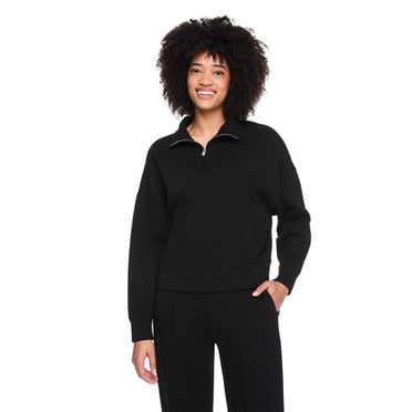 George Women's Scubaknit Quarter Zip Pullover