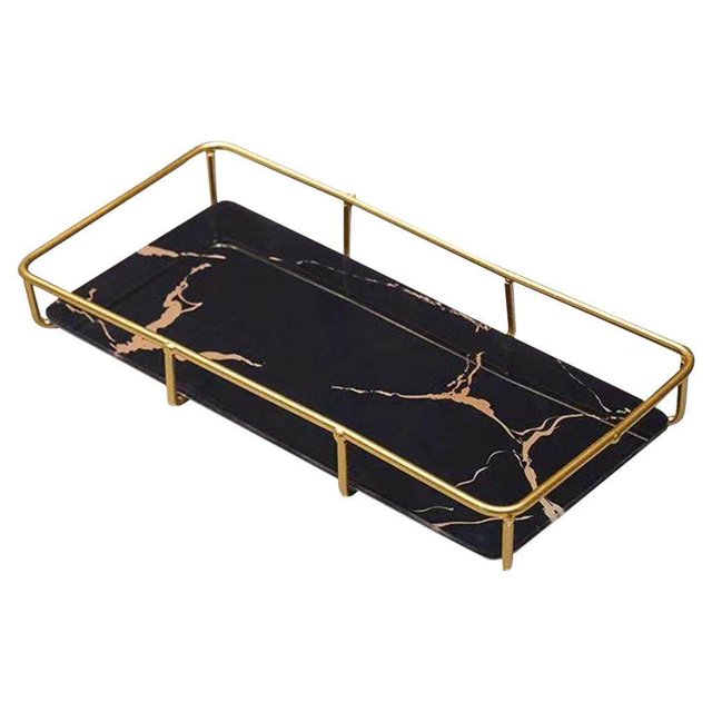 justharion Rack de Rangement Multi-Couches Boîte de Rangement Parfum Bijoux Conteneur Panier S Monocouche Noir