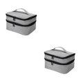 thumbnail image 3 of Redempat Sacs de Rangement pour Vernis à Ongles en Polyester pour Usage Quotidien, Robustes et Durables, Gris Clair, 2 Ensembles, 3 of 6