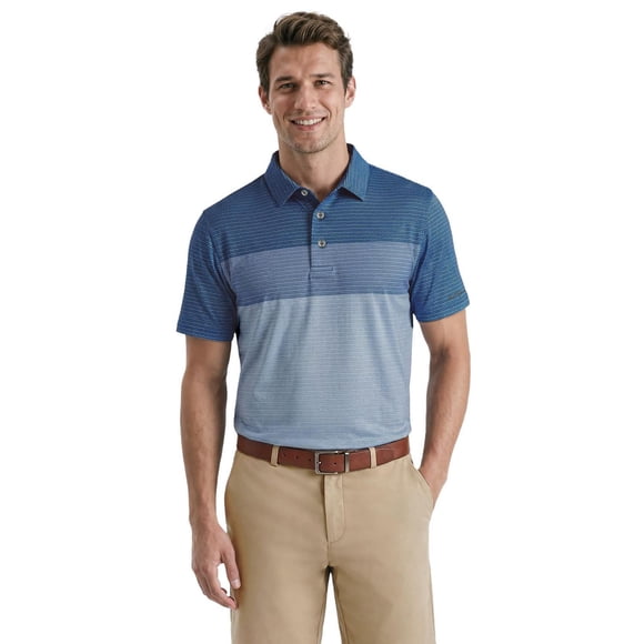 Ben Hogan Performance Men'S Golf Conversational Print Short Sleeve Polo Shirt