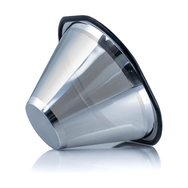 Reusable Stainless Steel Coffee Filter for Kalita Wave 185 & OXO Brew 8 Cup, Fine Mesh Pour Over Coffee Filter, Dishwasher Safe