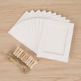 thumbnail image 1 of 3 set Paper Picture Photo Frame, for 4x6in Photo, Kraft Photo Frames 30 Clothespins with 3 Ropes for Home Wall Decor, School and Office Decor, 1 of 5