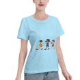thumbnail image 2 of T-Shirt Basique à Manches Courtes pour Femmes une Pièce, 2 of 6