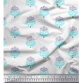thumbnail image 1 of Soimoi Rayon Fabric Leaves & Floral Block Fabric Prints by Yard 42 Inch Wide, 1 of 3