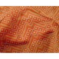 thumbnail image 4 of oneOone Silk Tabby Orange Fabric Geometric Bandhani Sewing Material Print Fabric By The Yard 42 Inch Wide, 4 of 4