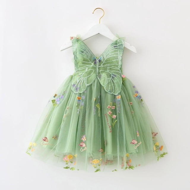 Robes Décontractées pour Filles Robe Tutu Sans Manches pour Filles Robe Chic pour Tout-Petits Robe en Tulle pour Tout-Petits 3-4 Ans