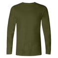 thumbnail image 3 of Jalioing T-Shirts pour Hommes Mode Ample Couleur Unie Chandail à Manches Longues Décontracté Basique Col Ras du Cou, 3 of 4