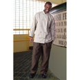 thumbnail image 1 of Uncommon Threads 4003-3507 Pantalon de Chef Ample Teint en Fil Noir/cuivre Rayé - 3XLarge, 1 of 1