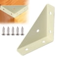 thumbnail image 2 of Équerres d'Angle, Équerres d'Angle pour Bois, Équerres d'Angle en Métal, Équerre d'Étagère Triangulaire, Équerre d'Angle, Connecteur d'Angle de Bureau pour Lit, Table, Armoire, Attache d'Équerre Triangulaire Robuste, 2 of 9