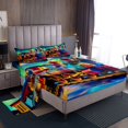 thumbnail image 1 of Erosebridal Steam Engine Train Twin Sheet Sets, Transportation Theme Bedding, 3pcs, 1 of 6