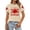 Beige, variant on Fgnfyis Womens Tops Graphic T Shirt for Summer Casual Wear Comfortable Short Sleeve Round Neck Tee with Canada Day Patriotic Celebration Print T Shirts for Women Pink XL