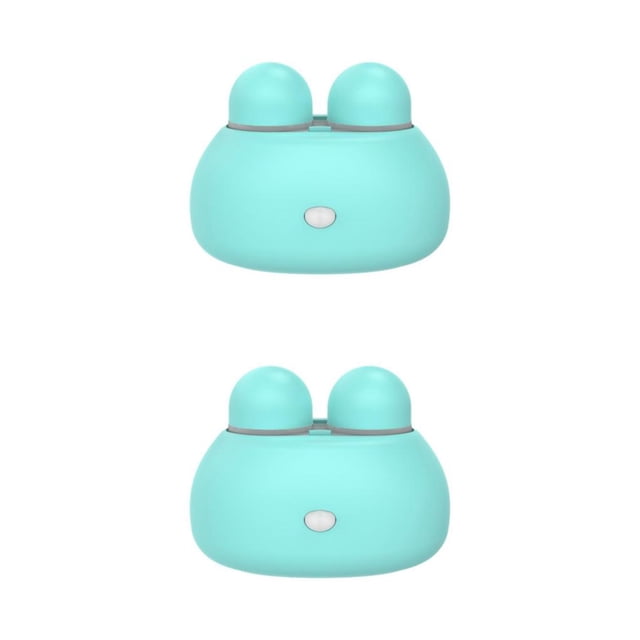 relayinert Cute Contact Lens Container Lens AAA Washer Battery Blue 85x60x65mm 2Set