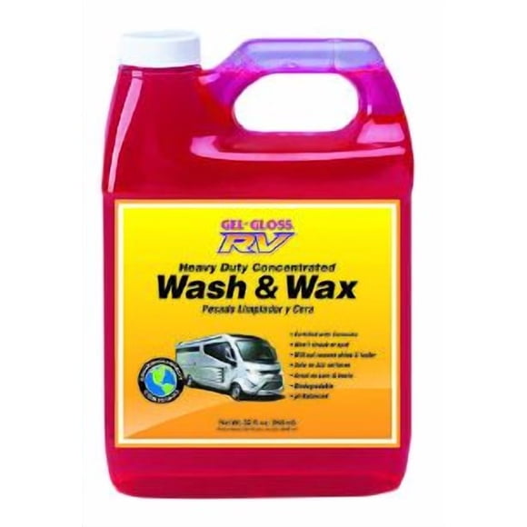TR Industrie Gel Gloss Lavage de Voiture WW-32 Liquide; Bouteille de 32 Onces; Nettoyer/protéger et Faire Briller la Surface Extérieure du VR; Sans Phosphate et Biodégradable; avec Carnauba