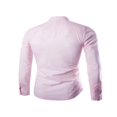 thumbnail image 4 of Men‘s Slim Fit Shirt Long Sleeve Button Down Tops Solid Color Casual Business Work  Shirts, 4 of 5