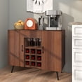 thumbnail image 2 of Giantex Coffee Bar Cabinet w/Storage, Farmhouse Wood Buffet Sideboard w/Wine Rack, 2 of 10
