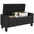 thumbnail image 1 of 42” Deluxe Faux Leather Padded Storage Ottoman Bench Foot Stool Seat Chair, 1 of 10