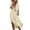 Beige# summer dresses for women, variant on Oksale Summer Dresses for Women Casual Loose Curved Hem Linen Cotton Dress with Pockets Trendy Lapel V Neck Beachy Midi Dresses Dark Gray S