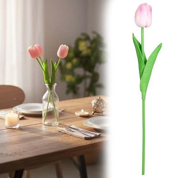 Fleurs Artificielles de la Saint-Valentin Fleurs en PU Véritable pour Mariage Bouquet de Printemps Arrangement Décorations pour la Maison pour la Fête des Mères Fleurs Artificielles de la Saint-Valentin