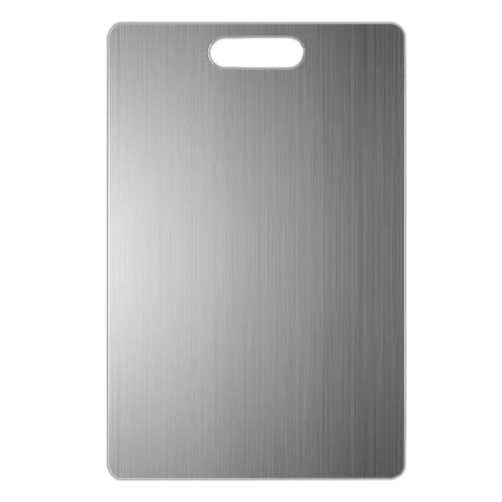 REK Stainless Steel Cutting Board 201 Grade Non P Orus Double Si Ded Chopping Board For Kitchen Commercial Home (5 Styles Size)