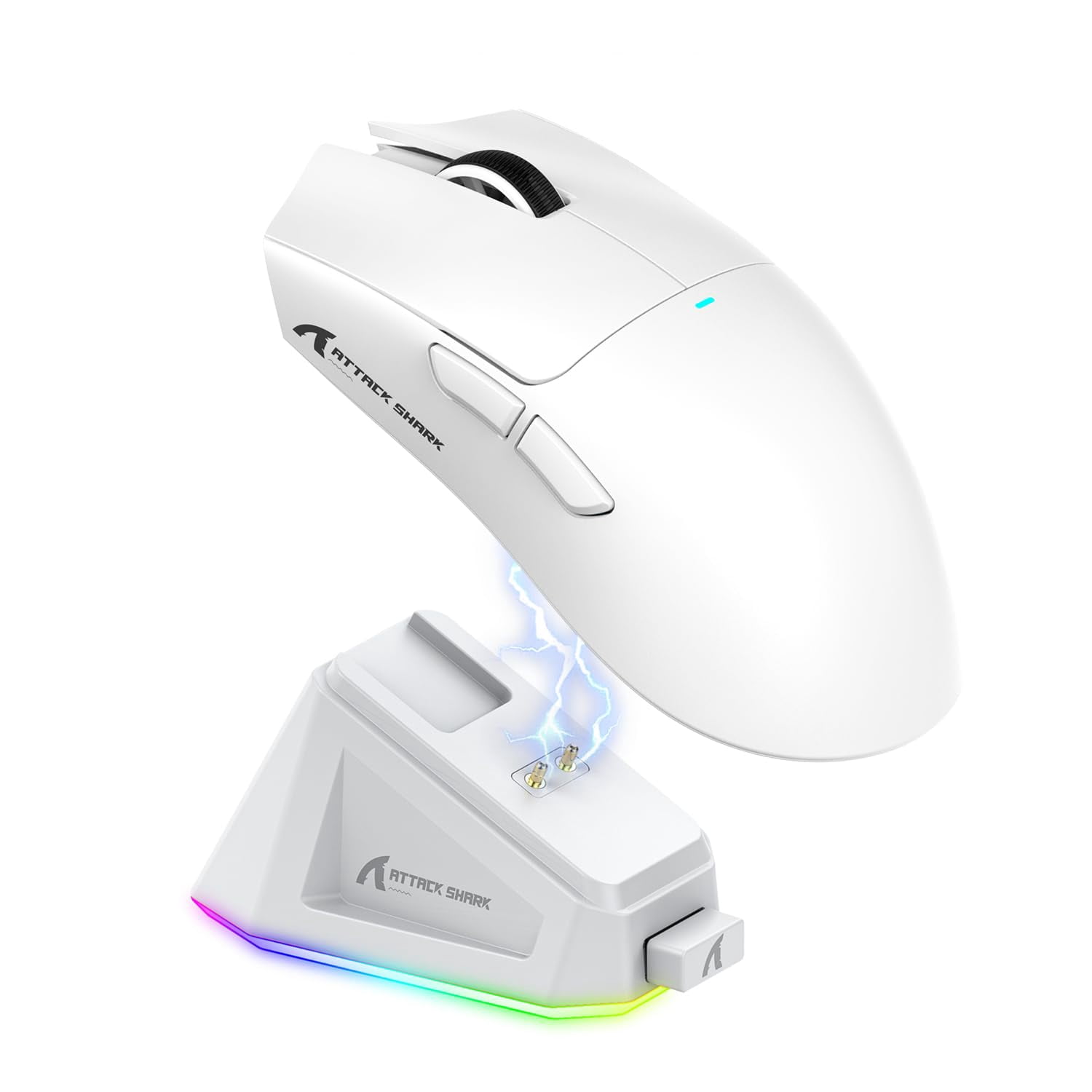 ATTACK SHARK X11 Gaming Mouse with Magnetic Charging Dock, PixArt