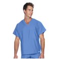 thumbnail image 1 of Landau Essentials Haut de Sarrau à Encolure en V : 1 Poche, Réversible, Unisexe, Coupe Classique Décontractée Sarraus Médicaux 7502, 1 of 4