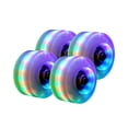 thumbnail image 2 of EGNMCR Roues Lumineuses Lumineuses pour Patins à Roulettes Quad avec Roulements de Banque Installés 4 Pcs Roues de Patins à Roulettes, 2 of 9