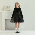 thumbnail image 5 of DuoJiaJ Ruffled Long Sleeved Dress Princess Party Performance Dress Children's Dress Starry Dress Size 11-12 Years, 5 of 5