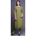 thumbnail image 3 of Bimba Robes Longues Droites pour Femmes Imprimées Manches 3/4 Vêtements Indiens, 3 of 6