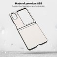 thumbnail image 3 of Phone Case For  Find N2 Flip, Ultra Thin And Slim Shockproof  Case, ABS Anti Drop Flip Folio Case For  Find N2 Flip, Foldable Shiny Mobile Phone  Cover, 3 of 8