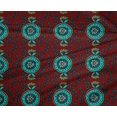 thumbnail image 4 of oneOone Polyester Lycra Fabric Leaves & Floral Block Printed Fabric 1 Yard 56 Inch Wide, 4 of 4