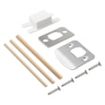 thumbnail image 3 of Door Lock Strike Plate with Spacer Shim Door Security Lock Repair Kits D Type, 3 of 8