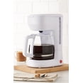 thumbnail image 2 of Mainstays 12 Cup Drip Coffee Maker - 12 Cup Switch Coffee Maker - White, 2 of 7