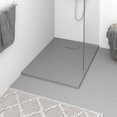 thumbnail image 1 of vidaXL Shower Base Tray SMC Grey 100x70 cm, 1 of 5